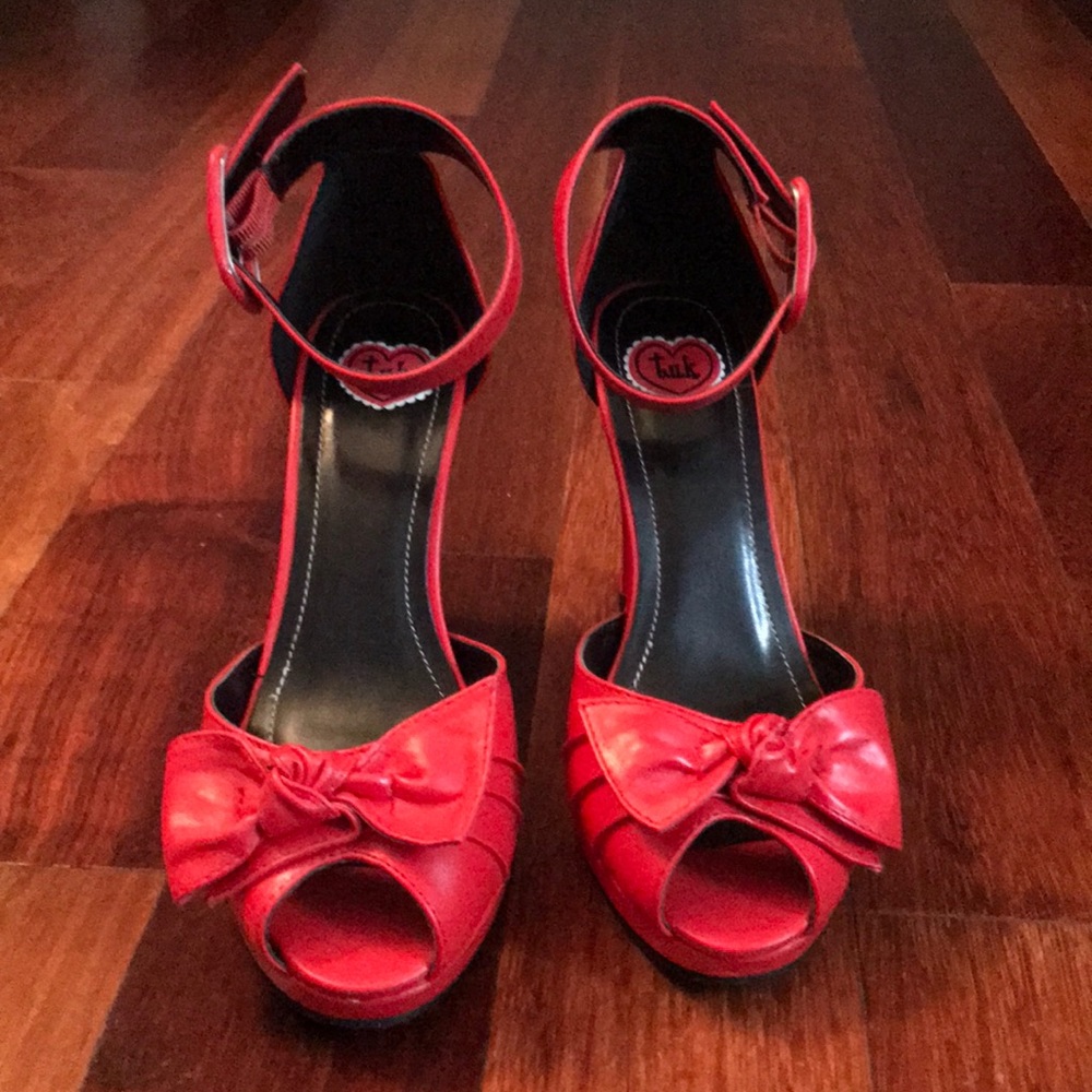 T.U.K. Red Knot Ankle Heel Shoes 🔥🔥🔥